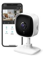 RIIMUHIR TP-Link Tapo Smart Home Security WiFi-camera, opnamen in 1080p (Full HD) | Tot 30 voet nachtzicht | Tot 128 GB microSD-kaartsleuf | Werkt met Alexa en Google (Tapo C100)