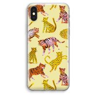 Cute Tigers and Leopards: iPhone XS Max Transparant Hoesje - thumbnail