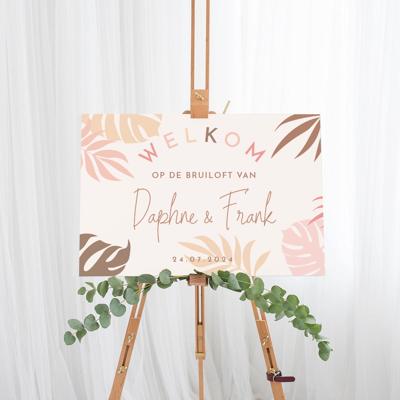 Welkomstbord Summer glow