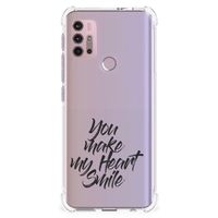 Motorola Moto G30 | G20 | G10 Telefoonhoesje met tekst Heart Smile - thumbnail