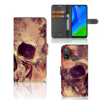 Telefoonhoesje met Naam Huawei P Smart 2020 Skullhead - thumbnail