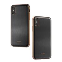 Moshi Title iGlaze Premium hoes voor iPhone X - 30 jaar garantie - schokbestendig, krasbestendig, Qi-compatibel Armour zwart