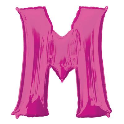 Amscan Folieballon Letter M 81 X 83 Cm Roze
