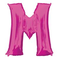 Amscan Folieballon Letter M 81 X 83 Cm Roze