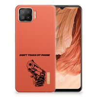 OPPO A73 4G Silicone-hoesje Gun Don't Touch My Phone - thumbnail