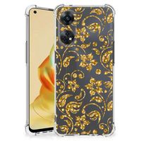 OPPO Reno8 T 4G Case Gouden Bloemen - thumbnail