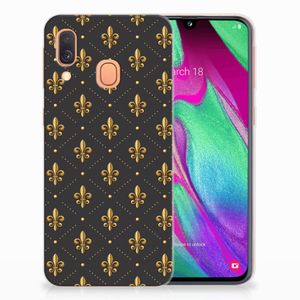 Samsung Galaxy A40 TPU bumper Franse Lelie