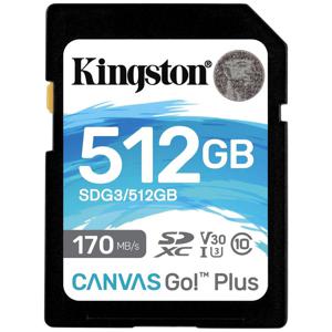 Kingston Technology 512GB SDXC Canvas Go Plus 170R C10 UHS-I U3 V30