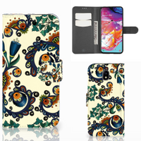 Wallet Case Samsung Galaxy A70 Barok Flower - thumbnail