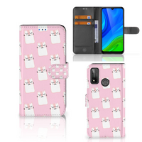 Huawei P Smart 2020 Telefoonhoesje met Pasjes Sleeping Cats - thumbnail