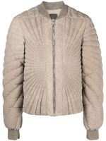 Moncler + Rick Owens veste bomber Flight à design matelassé - Tons neutres