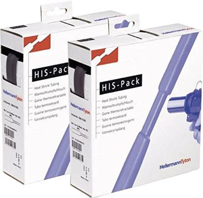 HellermannTyton 300-30950 krimpkous zonder lijm zwart 9,50 mm krimpverhouding: 2:1 5m