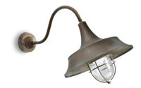 Moretti Luce Schuine wandlamp Atelier - verouderd messing 3332.T.AR