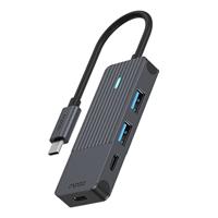 Rapoo UCH-4003 hub & concentrateur USB 3.2 Gen 1 (3.1 Gen 1) Type-C 5000 Mbit/s Anthracite