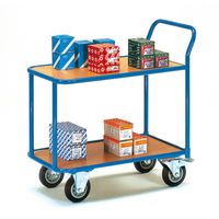 Fetra Hauptartikel 2600 Tafelwagen Staal Poedercoating Laadvermogen (max.): 300 kg Stralend blauw (RAL 5007) - thumbnail