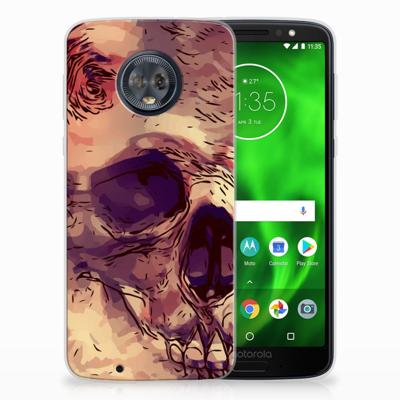 Silicone Back Case Motorola Moto G6 Skullhead
