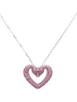 Swarovski collier Una à breloque cœur - Rose