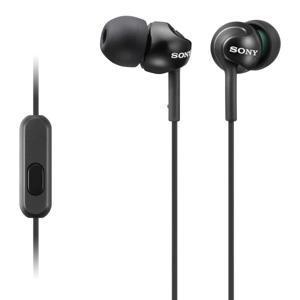 Sony MDR-EX110AP In Ear oordopjes Kabel Zwart Headset