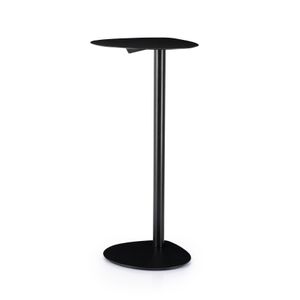 By-Boo Laptoptafel Flake 70cm hoog - Zwart - Rond