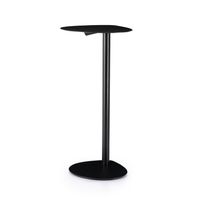 By-Boo Laptoptafel Flake 70cm hoog - Zwart - Rond - thumbnail