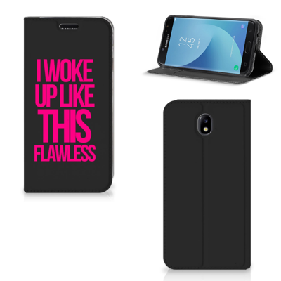 Samsung Galaxy J7 2017 | J7 Pro Hoesje met tekst Woke Up - Origineel Cadeau Zelf Maken