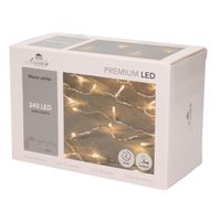 Kerstverlichting warm wit 240 leds met dimmer en timer functie 2400 cm - thumbnail