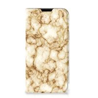 Apple iPhone 14 Plus Standcase Marmer Goud - thumbnail