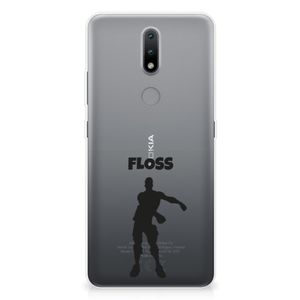 Nokia 2.4 Telefoonhoesje met Naam Floss