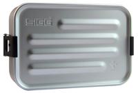 Sigg broodtrommel plus S aluminium zilver 17 x 12 x 6 cm