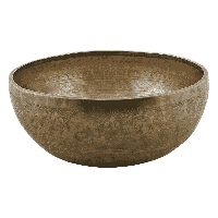 Handgemaakte Bronzen Klankschaal met Bloem des Levens Gravering