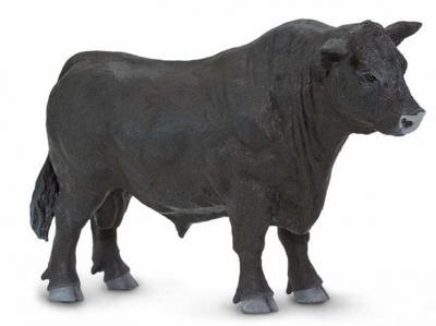 Safari boerderij Angus Bull junior 13,5 cm zwart Safari boerderij Angus Bull junior 13,5 cm zwart