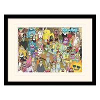 Rick and Morty Collector Print Framed Poster Total Rickall (white background) - thumbnail