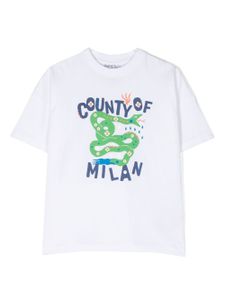 Marcelo Burlon County Of Milan Kids t-shirt à imprimé graphique - Blanc