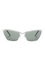 Saint Laurent Eyewear lunettes de soleil SL637 à monture papillon - Argent