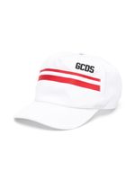 Gcds Kids casquette en coton à logo brodé - Blanc