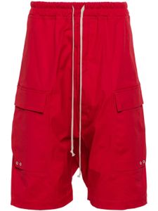 Rick Owens drop-crotch cargo shorts - Rouge