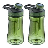 Waterfles / drinkfles / sportfles Aquamania - 2x - groen - 530 ml - kunststof - bpa vrij - thumbnail