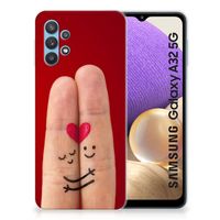 Samsung Galaxy A32 5G Silicone Back Cover Liefde - Origineel Romantisch Cadeau