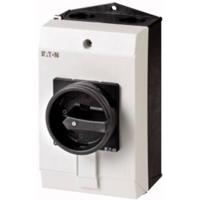 Eaton 207295 hoofdschakelaar, 3-polig + 1 sluiter + 1 opener, 25 A, houdfunctie, afsluitbaar in 0-stand, opbouw