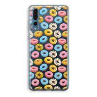 Pink donuts: Huawei P20 Pro Transparant Hoesje - thumbnail