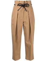 3.1 Phillip Lim pantalon court Origami à taille froncée - Marron