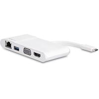 ⚘ USB C multipoort adapter Geen opladen. VGA or HDMI | White wit/zilver