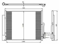 Condensor, airconditioning 350053