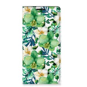 Motorola Edge 20 Pro Smart Cover Orchidee Groen