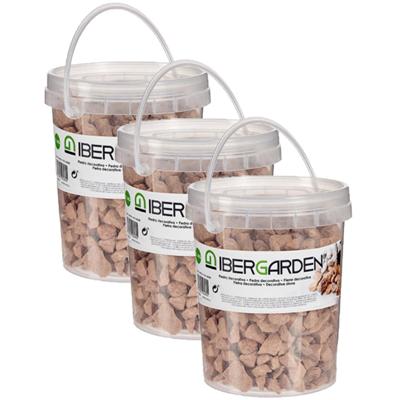 Deco steentjes - 3x pakjes - kiezels - terracotta - klein - 1,5 kg - Aquarium en plantenpot - vullin Deco steentjes - 3x pakjes - kiezels - terracotta - klein - 1,5 kg - Aquarium en plantenpot - vullin
