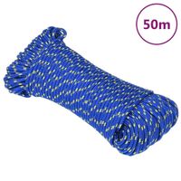 Boottouw 5 mm 50 m polypropyleen blauw