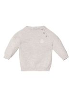 Brunello Cucinelli Kids pull en cachemire à motif graphique - Gris