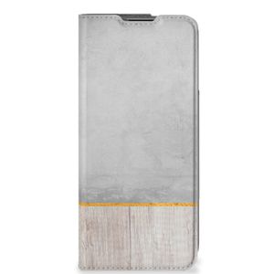 OnePlus Nord CE 2 5G Book Wallet Case Wood Concrete