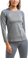 Craft ADV Essence dames sportshirt met lange mouwen (Kleur: donkergrijs, Maat: XS)