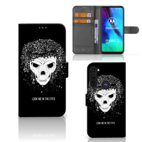 Telefoonhoesje met Naam Motorola Moto G Pro Skull Hair